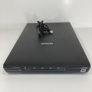 Epson Perfection V39 Color Photo Document Scanner 4800 dpi w/ Cable - TESTED